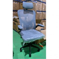 Ghế công thái học 801 có tựa kê đầu - Màu xám